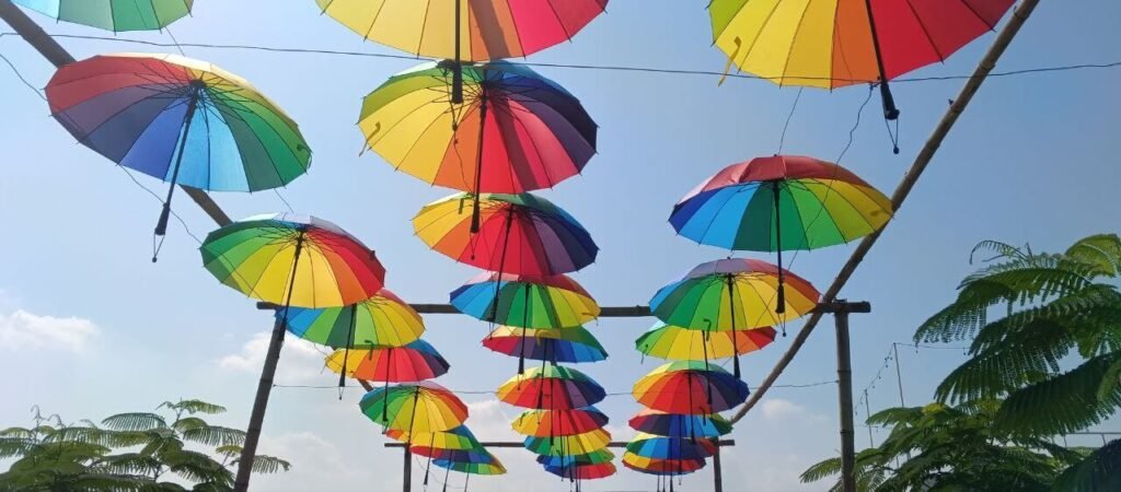 DIY Hanging Umbrella Canopy: How to Hang Umbrellas Outside